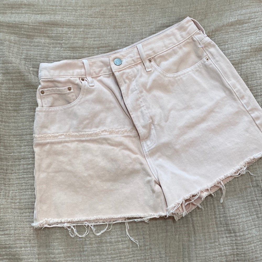 PacSun Ultra High Rise Vintage Short • light pink